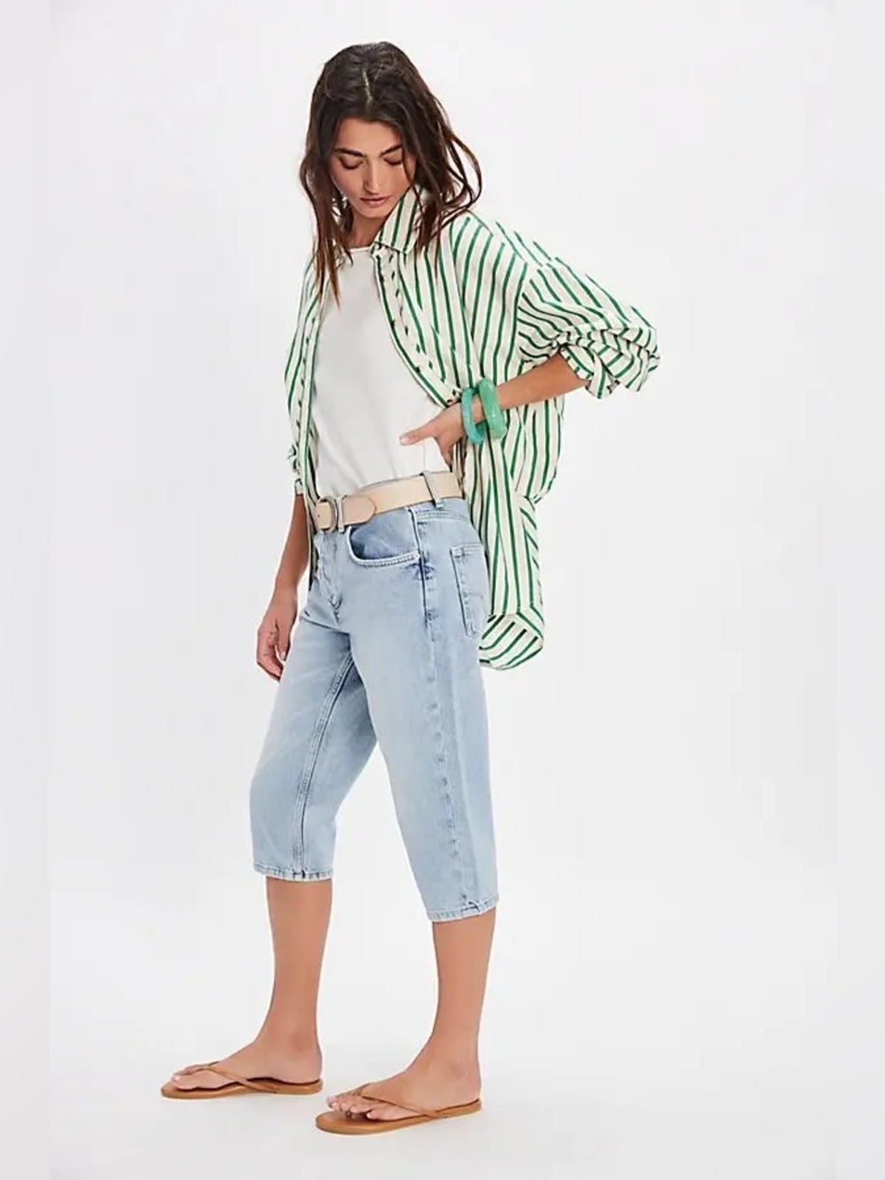 New Free People We The Free Sun City Capris Size 28 - Picture 3 of 9